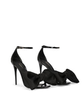 Patent leather sandals with satin bow -  | Dolce &amp; Gabbana