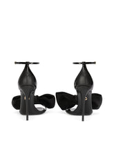 Patent leather sandals with satin bow -  | Dolce &amp; Gabbana
