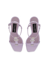 Nappa leather sandals with DG logo -  | Dolce & Gabbana