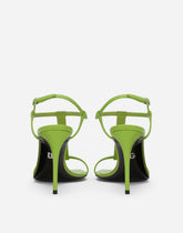 Nappa leather sandals with DG logo -  | Dolce &amp; Gabbana