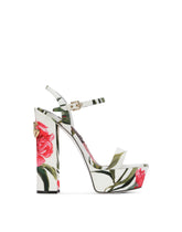 Printed fabric platform sandals -  | Dolce &amp; Gabbana