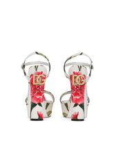 Printed fabric platform sandals -  | Dolce & Gabbana