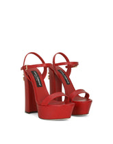 Calfskin platform sandals -  | Dolce &amp; Gabbana