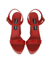 Calfskin platform sandals -  | Dolce &amp; Gabbana