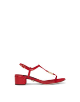 Patent leather thong sandals with DG logo -  | Dolce &amp; Gabbana