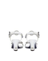 Patent leather sandals with embellishment -  | Dolce & Gabbana