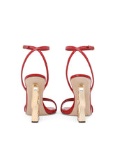 Patent leather sandals with 3.5 heel -  | Dolce & Gabbana