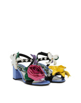 Patent leather sandals with embroidery and DG logo -  | Dolce & Gabbana
