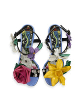 Patent leather sandals with embroidery and DG logo -  | Dolce & Gabbana