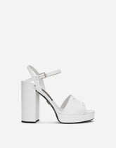 Calfskin platform sandals -  | Dolce &amp; Gabbana