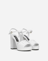 Calfskin platform sandals -  | Dolce &amp; Gabbana