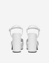 Calfskin platform sandals -  | Dolce &amp; Gabbana