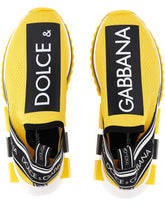 Stretch mesh Sorrento sneakers with logotape detailing -  | Dolce &amp; Gabbana