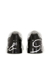 Two-tone sneakers with DG laces -  | Dolce &amp; Gabbana