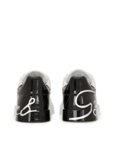 Two-tone sneakers with DG laces -  | Dolce &amp; Gabbana