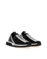 Logotape Sorrento sneaker with fusible crystals -  | Dolce &amp; Gabbana