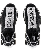 Logotape Sorrento sneaker with fusible crystals -  | Dolce &amp; Gabbana