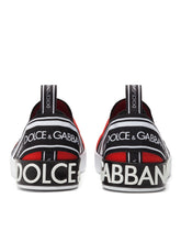 Slip-on Portofino sneakers in mesh -  | Dolce & Gabbana