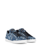 Denim patchwork Portofino sneakers -  | Dolce & Gabbana