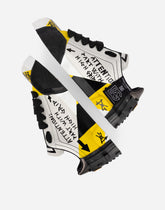 Calfskin Portofino sneakers with lettering -  | Dolce &amp; Gabbana