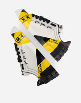 Calfskin Portofino sneakers with lettering -  | Dolce &amp; Gabbana