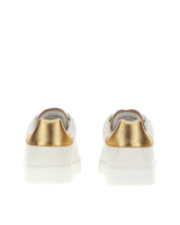 Calfskin nappa Portofino sneakers with lettering logo -  | Dolce &amp; Gabbana
