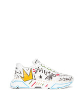 Hand-painted calfskin nappa Daymaster sneakers -  | Dolce &amp; Gabbana