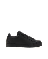 Calfskin nappa Portofino sneakers with rubber toe -  | Dolce &amp; Gabbana