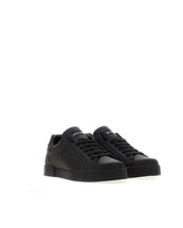 Calfskin nappa Portofino sneakers with rubber toe -  | Dolce &amp; Gabbana