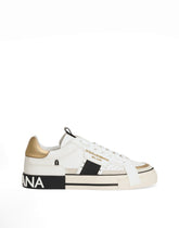 Calfskin 2.Zero custom sneakers with contrasting details -  | Dolce & Gabbana