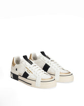 Calfskin 2.Zero custom sneakers with contrasting details -  | Dolce & Gabbana