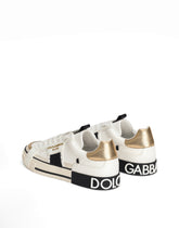 Calfskin 2.Zero custom sneakers with contrasting details -  | Dolce & Gabbana