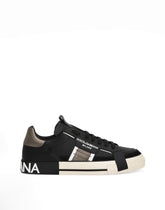 Calfskin 2.Zero custom sneakers with contrasting details -  | Dolce & Gabbana