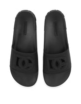 Rubber beachwear slides with DG Millennials logo -  | Dolce &amp; Gabbana