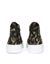 Canvas jacquard Portofino Light mid-top sneakers -  | Dolce & Gabbana