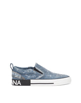 Denim patchwork Custom 2.Zero slip-on sneakers -  | Dolce & Gabbana
