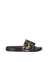 Camouflage rubber beachwear sliders -  | Dolce & Gabbana