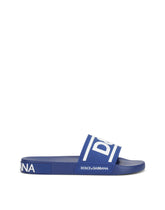 Rubber beachwear slides with DG logo -  | Dolce & Gabbana