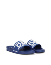 Rubber beachwear slides with DG logo -  | Dolce & Gabbana