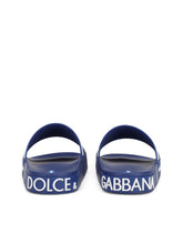 Rubber beachwear slides with DG logo -  | Dolce & Gabbana