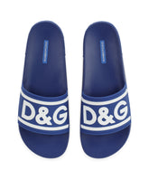 Rubber beachwear slides with DG logo -  | Dolce & Gabbana
