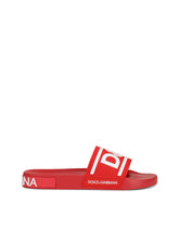Rubber beachwear slides with DG logo -  | Dolce & Gabbana