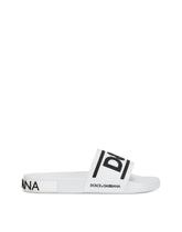 Rubber beachwear slides with DG logo -  | Dolce & Gabbana