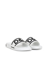 Rubber beachwear slides with DG logo -  | Dolce & Gabbana
