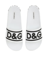 Rubber beachwear slides with DG logo -  | Dolce & Gabbana