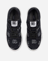 New Roma sneakers with denim logo -  | Dolce &amp; Gabbana