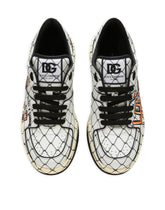 Printed calfskin New Roma sneakers -  | Dolce & Gabbana