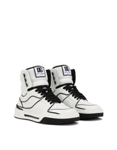 Calfskin nappa New Roma mid-top sneakers -  | Dolce & Gabbana