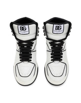 Calfskin nappa New Roma mid-top sneakers -  | Dolce & Gabbana