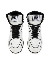 Calfskin nappa New Roma mid-top sneakers -  | Dolce & Gabbana